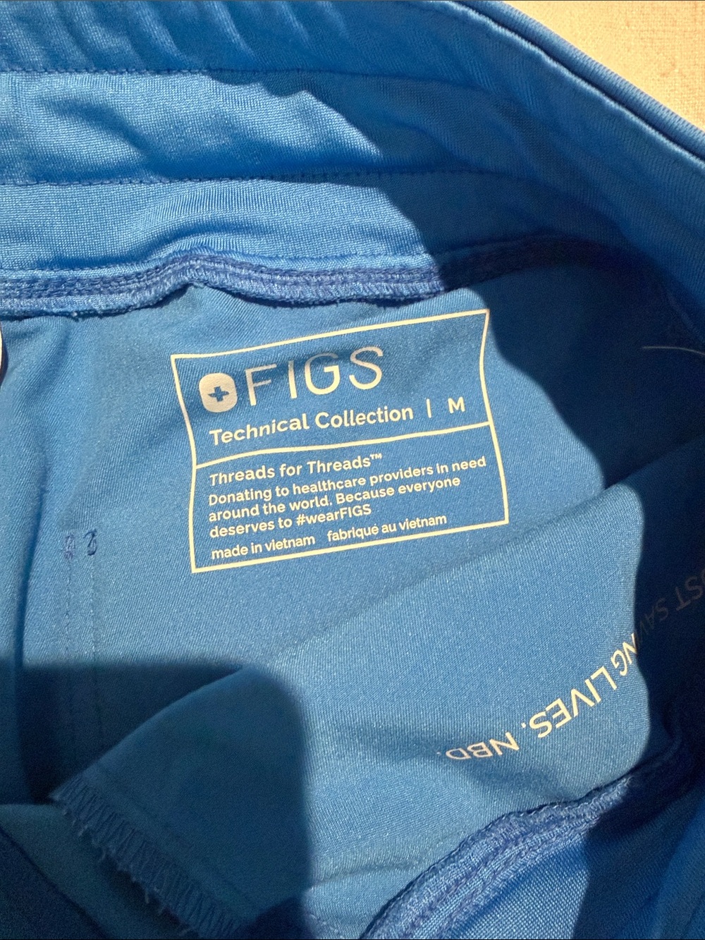 Figs Technical Collection Scrub bottoms in Blue - Picture 2 of 3